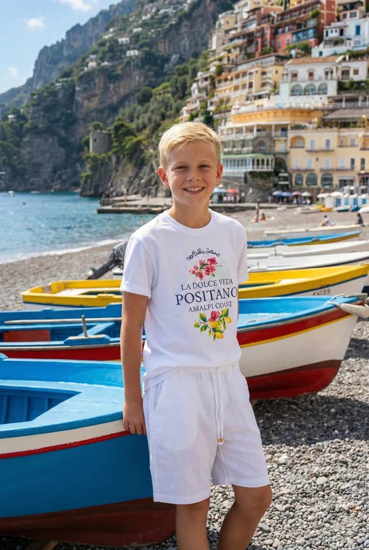 Tricou Băieți Positano – La Dolce Vita