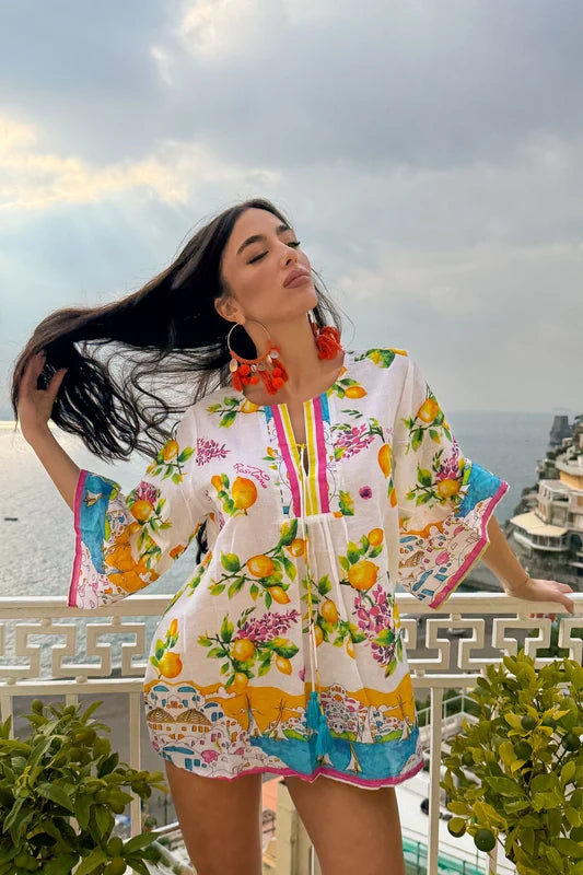 Bluză Positano Limoni – Alb