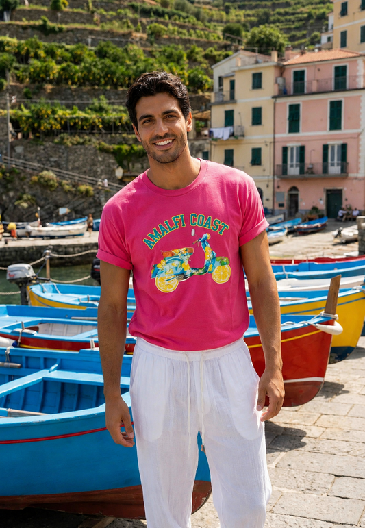 Tricou „Amalfi Coast Vespa” – Antica Sartoria