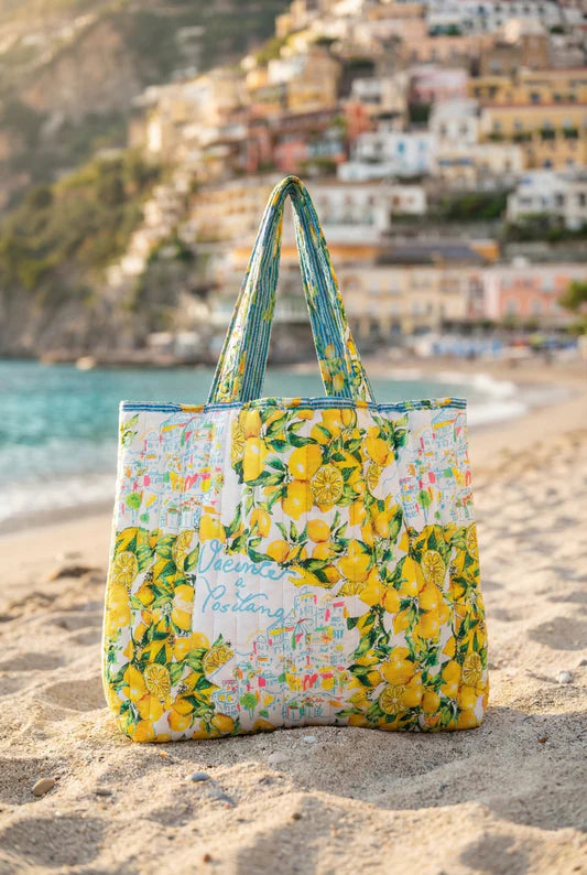 Geantă de umăr Positano cu lămâi